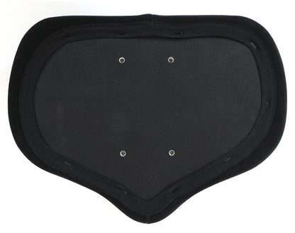 Sun Seeker 4 Bolt Recumbent Seat Base Cushion and Cover showing the bottom of the cover on a white background