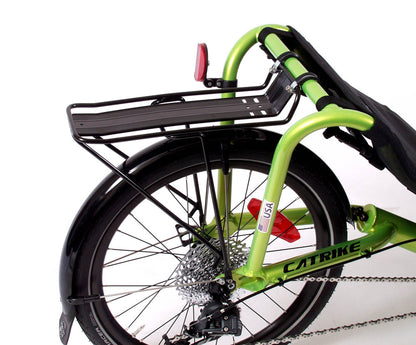 Sun Seeker EZ-1 Rear Rack studio image on a trike