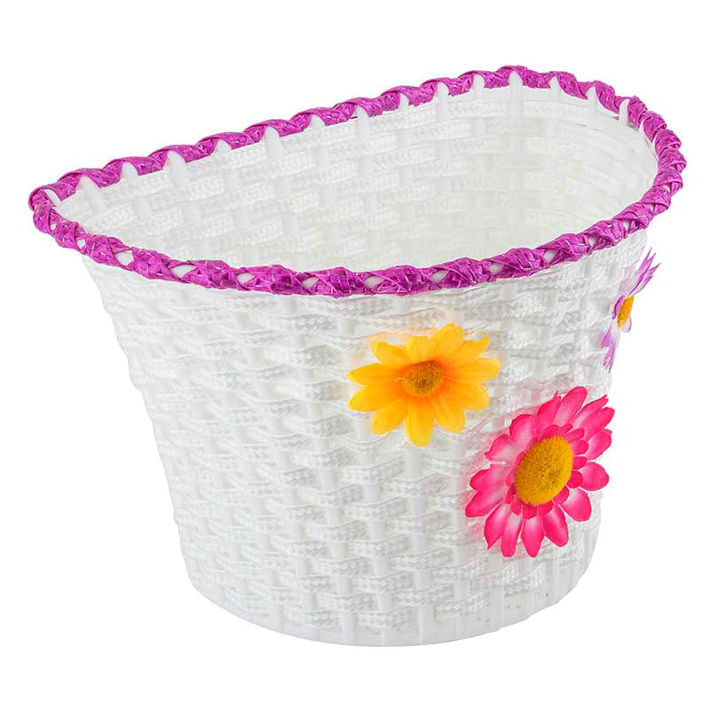 Sunlite Classic Flower Basket 11x8x7.25 w/Straps White