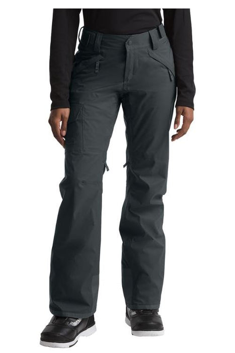 Studio view of model wearing The North Face Freedom insulated snowpant