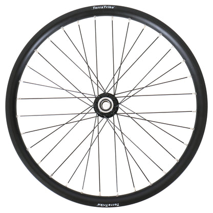 TerraTrike 24 Inch Double Wall Black Front Wheel