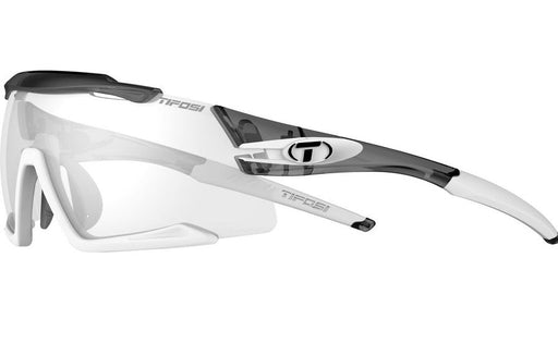  Tifosi Aethon Sunglasses in Crystal Smoke and White with a Light Night Fototec Lens.