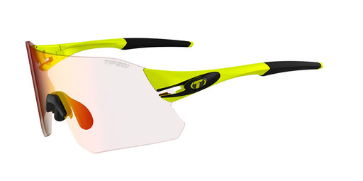 Tifosi Rail Sunglasses in Speed Yellow with a Clarion Red Fototec Lens.