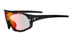 Tifosi Sledge Sunglasses in Matte Black with a Clarion Red Fototec Lens.