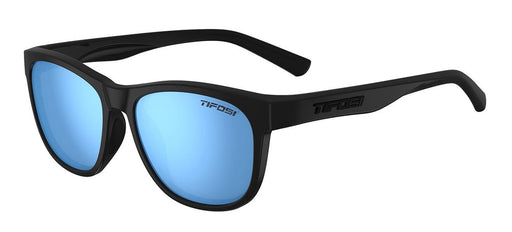 Tifosi Swank Sunglasses in Blackout with Sky Blue Polarized Lens
