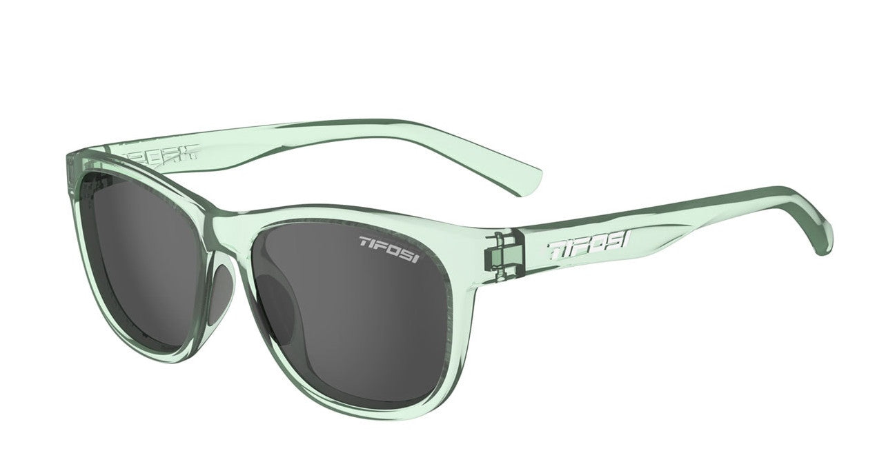 Tifosi Swank Sunglasses in Bottle Green with Smoke Polarized Lens.