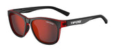 Tifosi Swank Sunglasses in Crimson and Onyx with Smoke Red Lens.