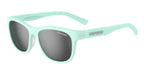 Tifosi Swank Sunglasses in Satin Crystal Teal with Smoke Polarized Lens.