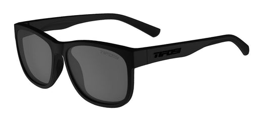 Tifosi Swank XL Sunglasses in BlackOut with a Smoke Lens.