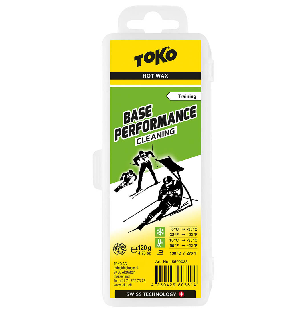 Toko Base Performance Cleaning Wax 120g against a white background.