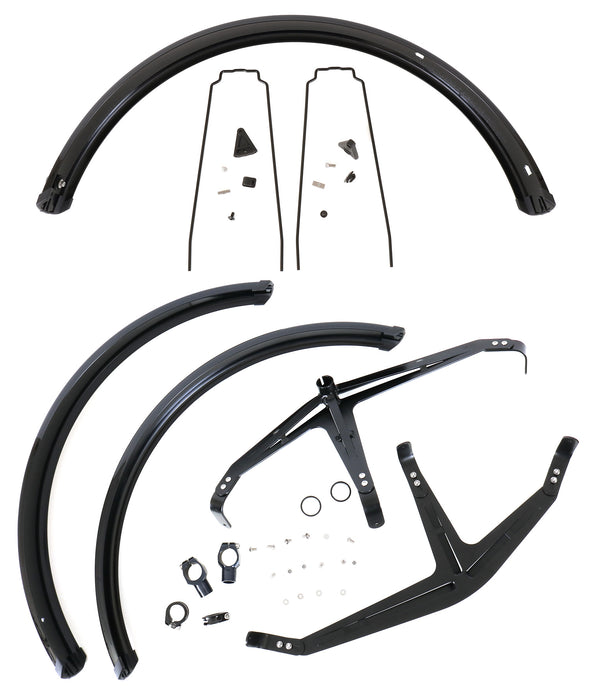 Studio Image of the Azub Ultra Wide Front Trike Mudguards. (Set of 3)