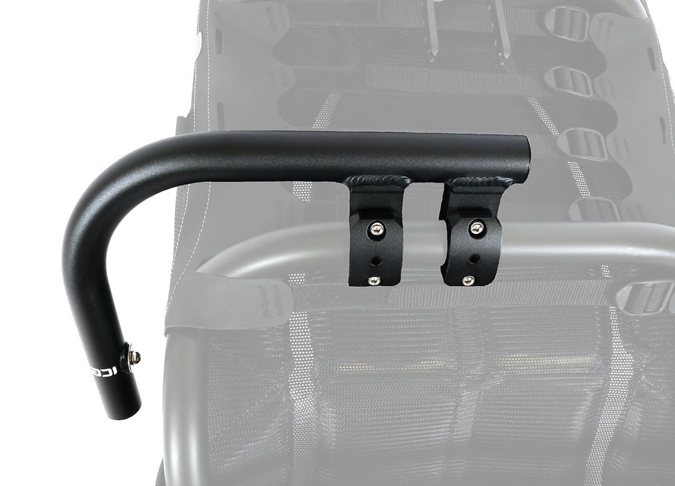 ICE Side Bag Mount mounting points on back of seat