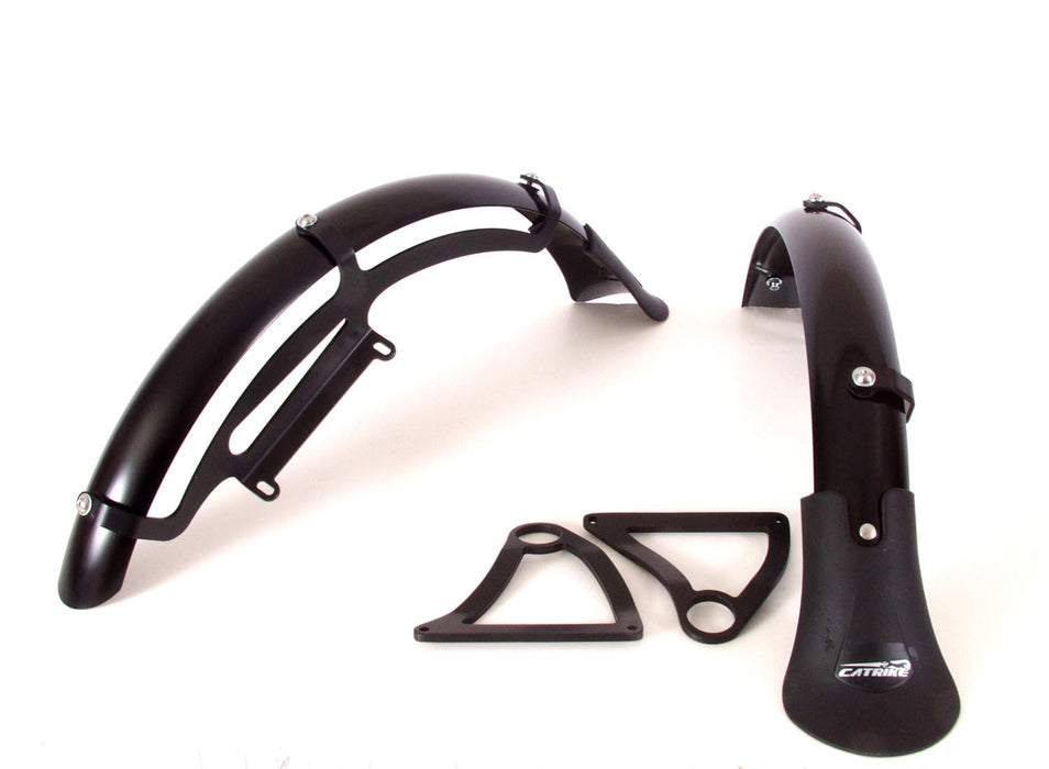 Catrike Suspension Front Fender set. Studio Image.