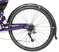 Catrike dumont rear fender mounted on a purple Catrike Dumont. Studio image.