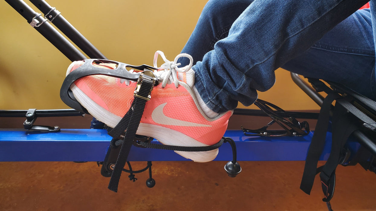 Hase Adult Pedal w/Toe Clip & Adjustable Heel Sling