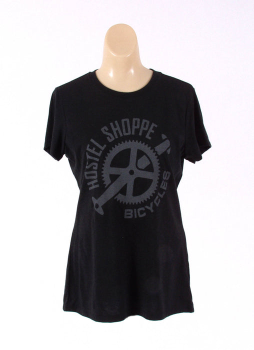 Hostel Shoppe Women's Custom Bicycle Logo T-Shirt