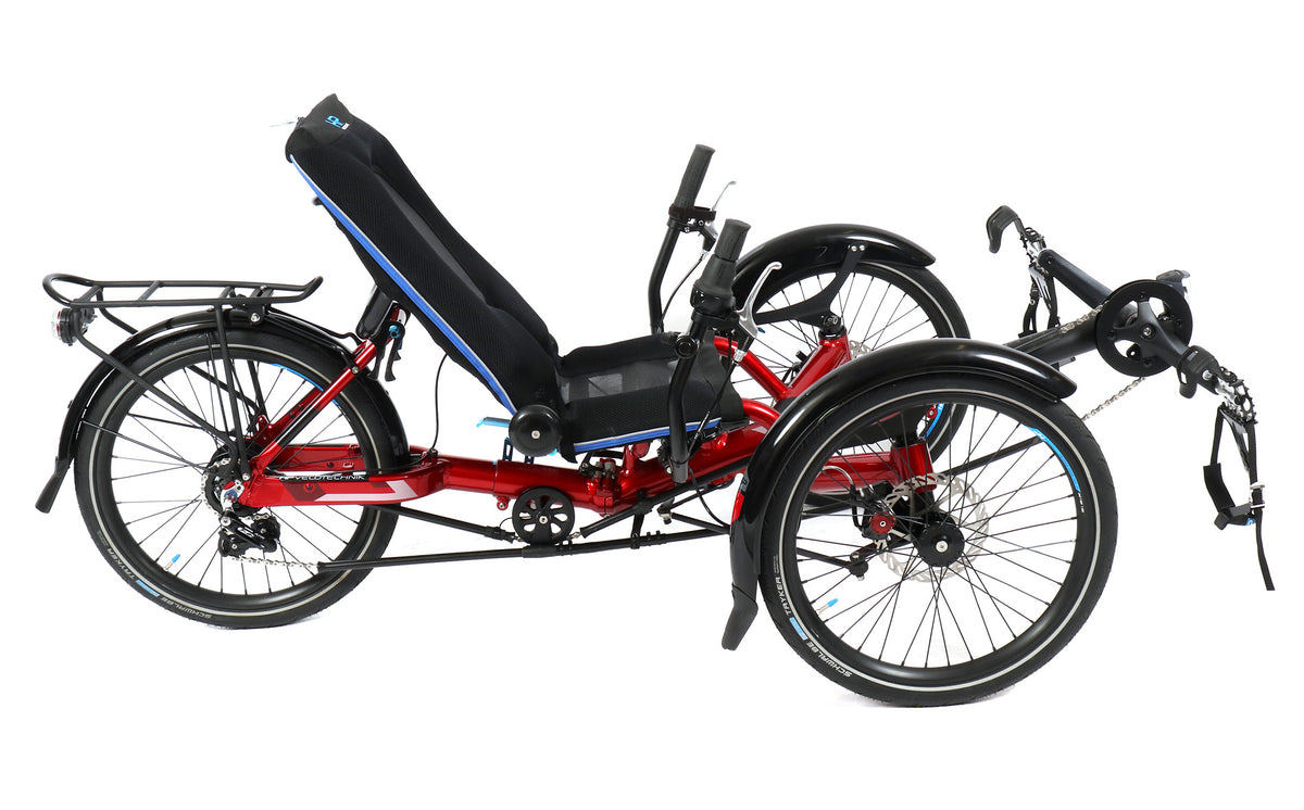 HP Velotechnik Gekko fxs Magma Red Recumbent Trike — Hostel Shoppe