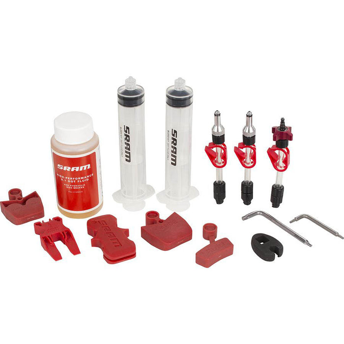 SRAM Standard Disc Brake Bleed Kit For X0, XX, Guide, Level, Code, HydroR and G2 with DOT Fluid