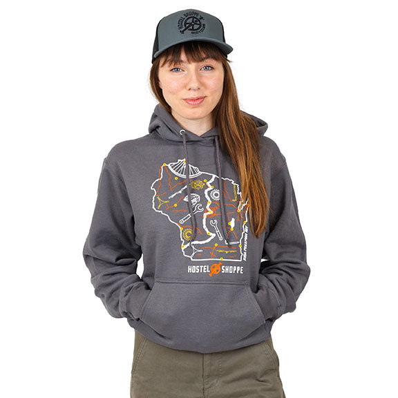 Hostel Shoppe Classic Pullover Hooded Sweatshirt Charcoal