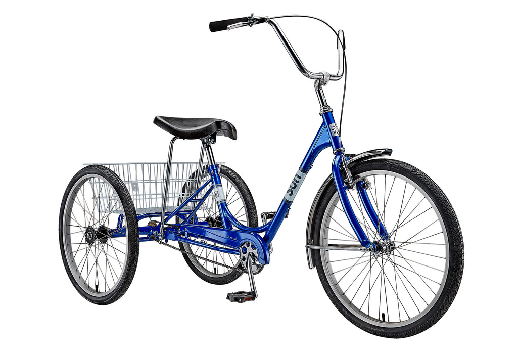 Sun Bicycles Adult Traditional Trike Three Speed Blue