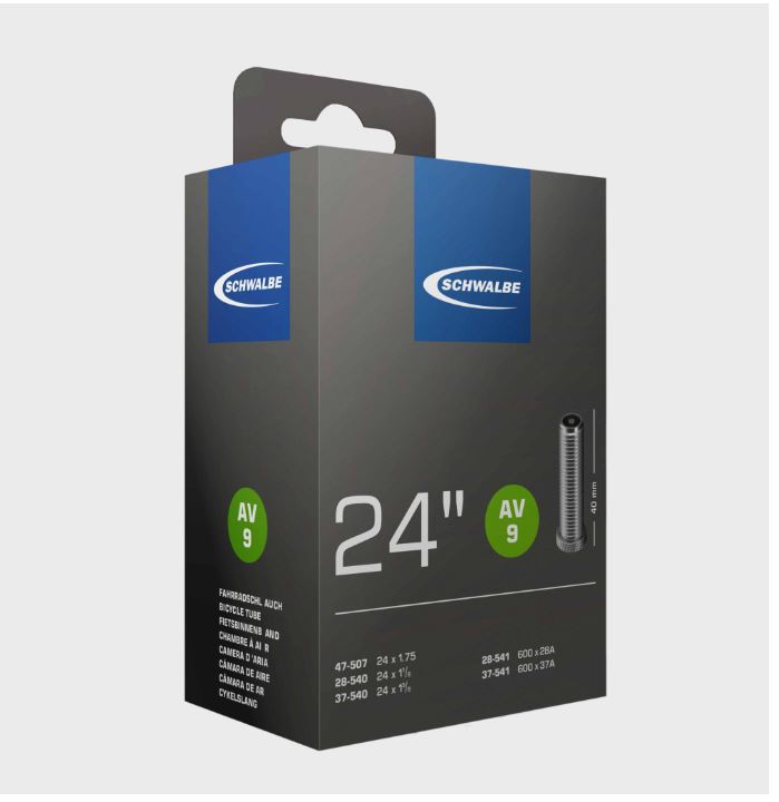 Schwalbe AV9 Schrader Valve Tube 24 x 1.75 inch (507mm)