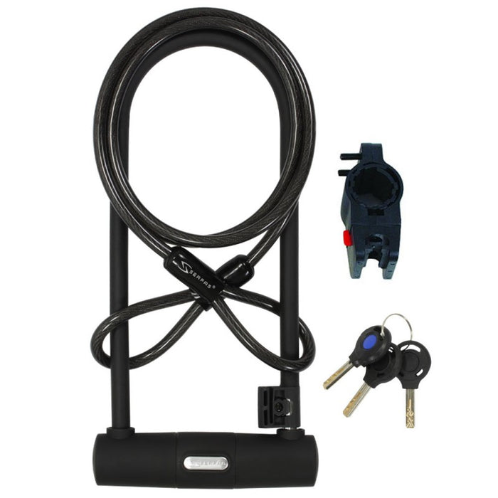 Serfas U Lock With Cable And Bracket