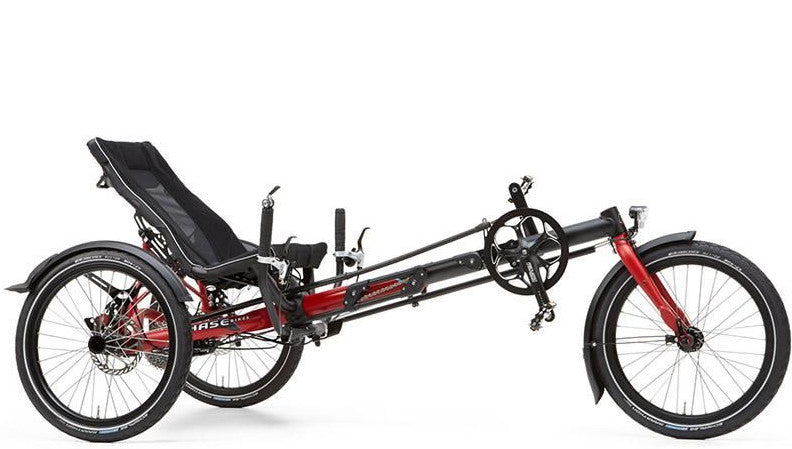 Hase Kettwiesel Allround Linear Carmine Red Matte Recumbent Trike