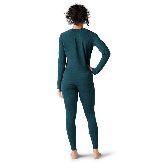 Smartwool Womens Classic Thermal  Base Layer Crew Blue Heather