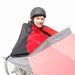 Hase Rain Poncho studio image mounted to trike with rain cover, does NOT include Hase trike rain cover