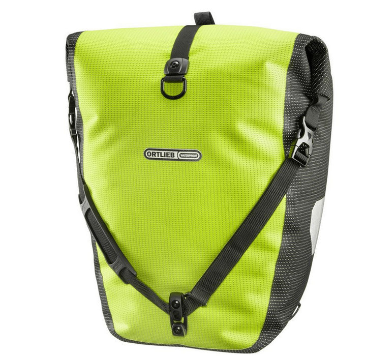 Ortlieb Back-Roller High Visibility Pannier Yellow studio image front