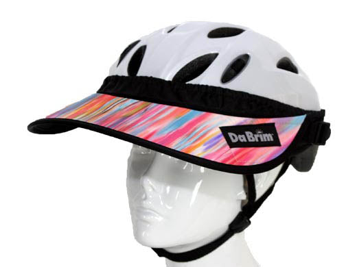 Dabrim Rezzo Helmet Visor 2 Piece Set - Pastel Ribbons / 4 Brim