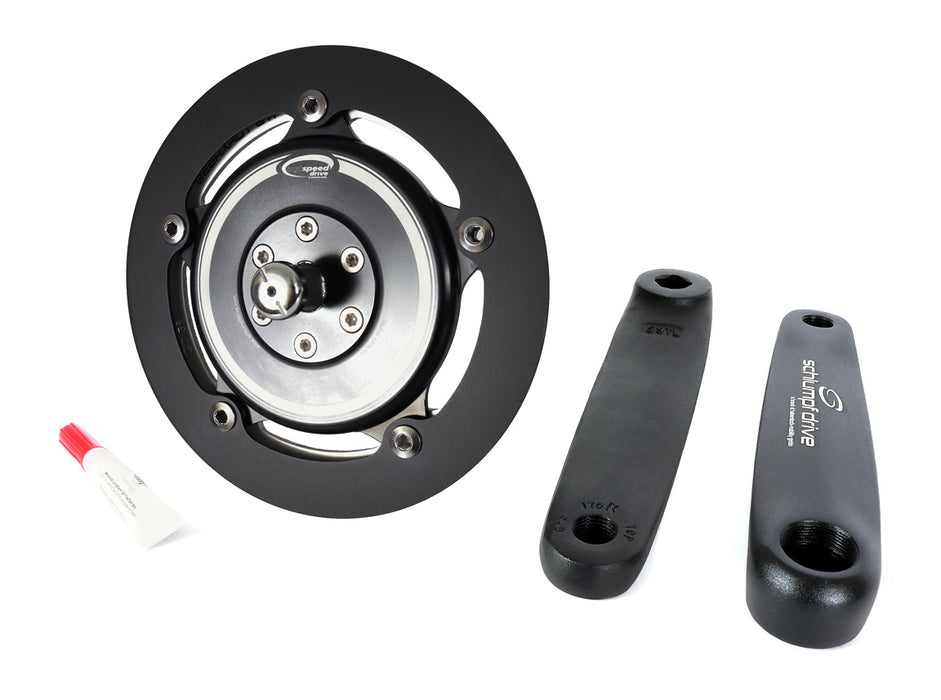 Schlumpf High Speed Drive w/130mm BCD Adapter & 38t Ring w/Black 170mm Straight Cranks Arms