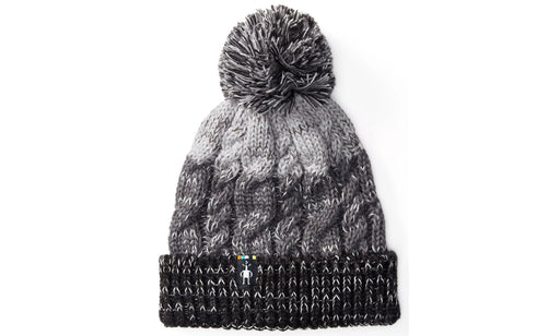 Smartwool Isto Retro Beanie in Blacj, studio front view