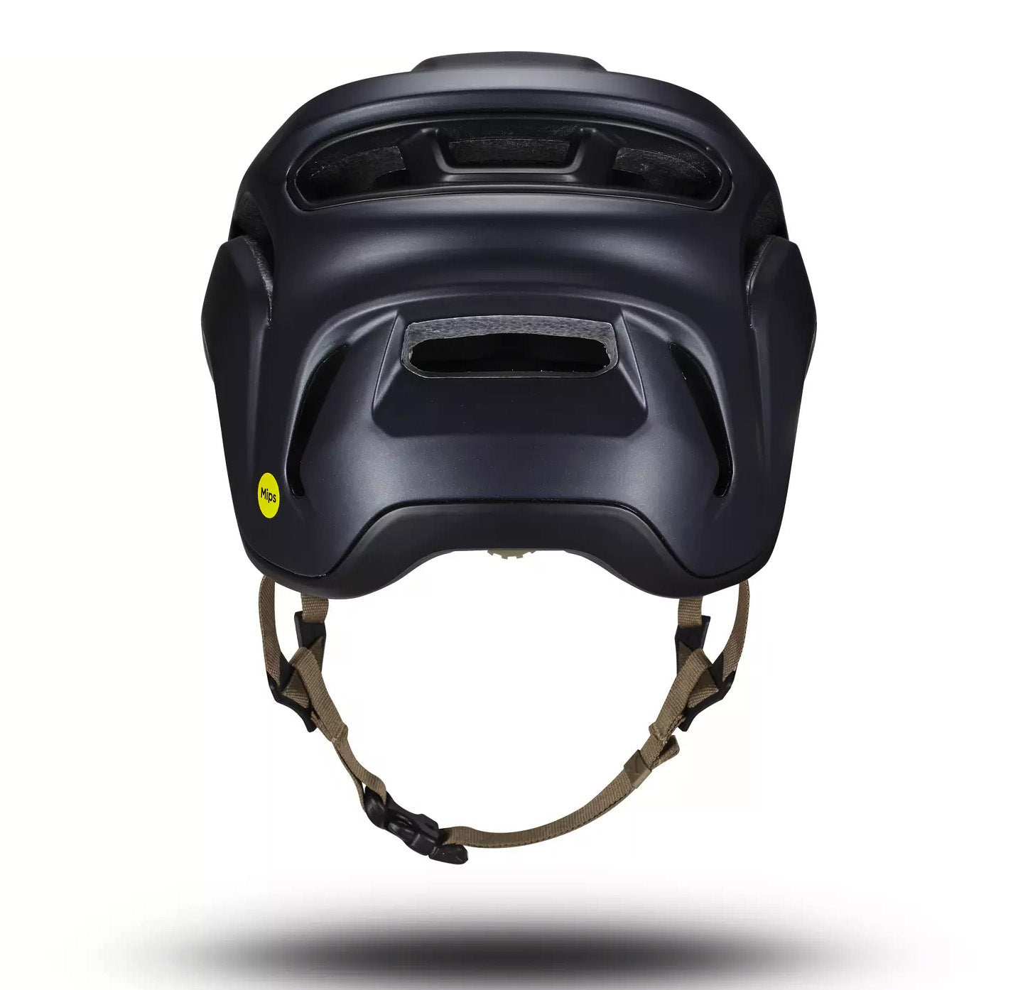 Back view of the Specialized Ambush 2 Helmet in Deep Marine against a white background.