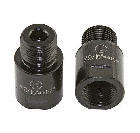 Sunlite 9/16 Inch Pedal to 1/2 Inch Crank Pedal Extenders 21mm in black against a white background. 