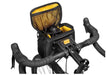 Topeak Handlebar Bag/Fanny Pack mounted on bike handlebars rear open