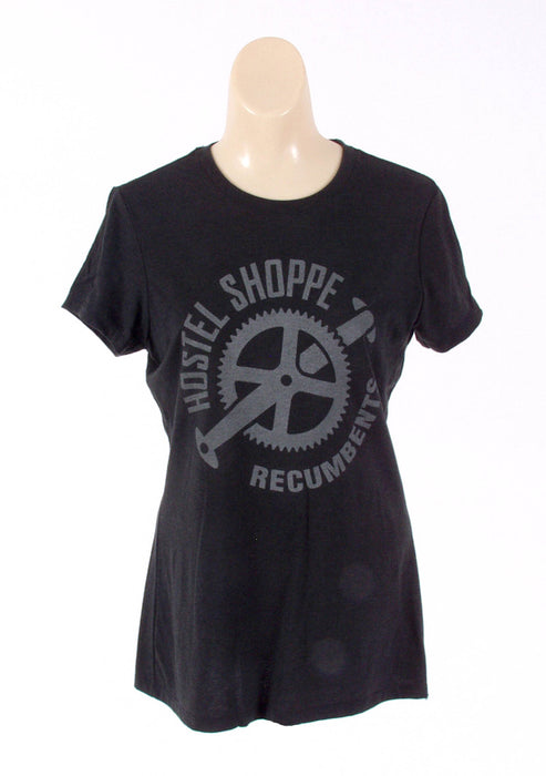 Hostel Shoppe Women's Custom Recumbent Logo T-Shirt