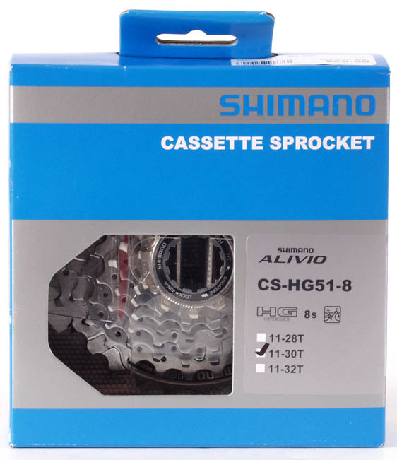 Shimano Alivio HG51 8 Speed 11-30t Cassette
