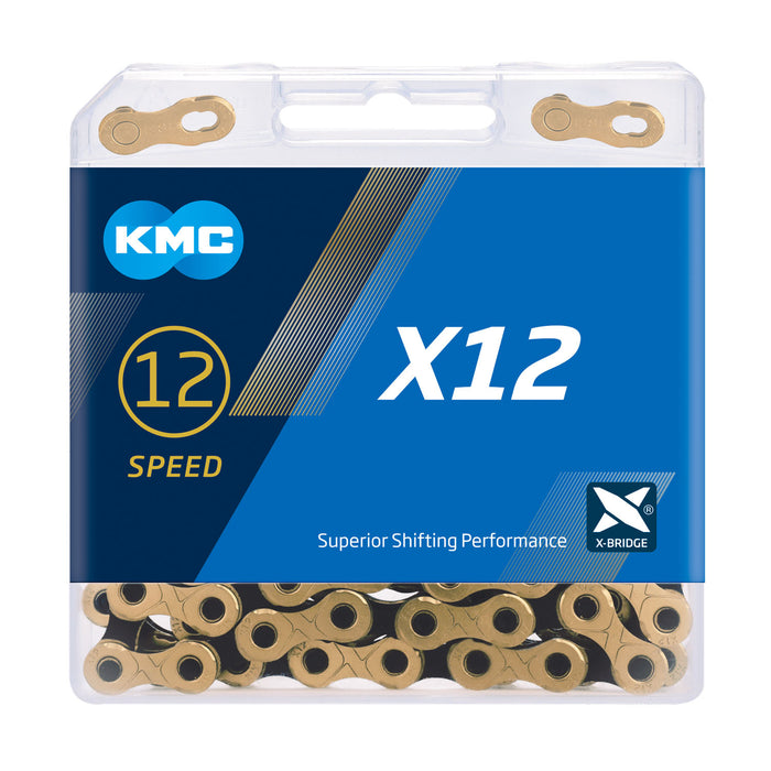 KMC X 12 Speed 126 Link Ti Gold Chain