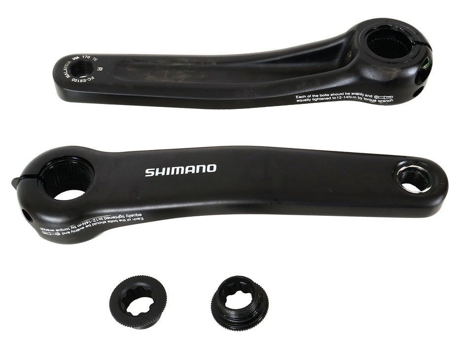 Shimano Steps FC-E6100 170mm Black Crank Arm Set