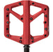 Crank Brothers Stamp 1 Pedals Platform Composite 9/16 Small red, studio top view