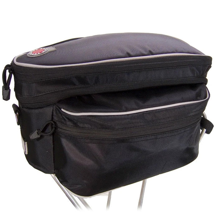 Banjo Brothers Expanding Rack Top Bag Black bike rack bag